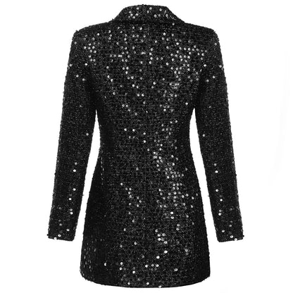 Damen Designer Blazer Glitzer