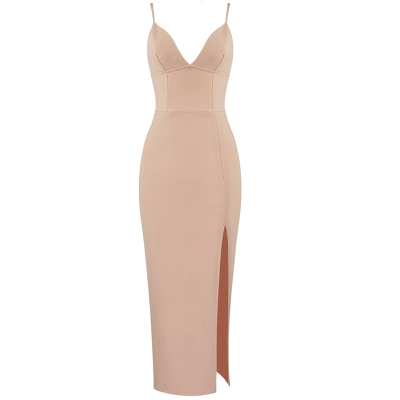 Damen Kleid Spaghetti Strap